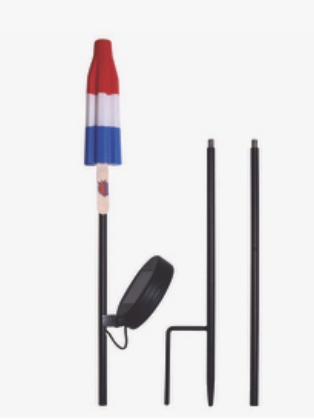 Bomb pop Patriotic Red White Blue Rocket Pop Yard Stake Light July 4th new solar